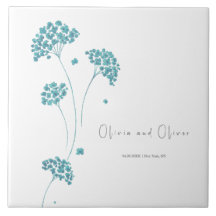 Niedliche türkisfarbene Blume Hochzeit