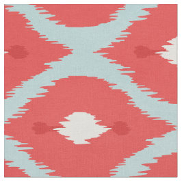 Niedliche, türkisfarbene, weiße Katzenstreifmuster Stoff