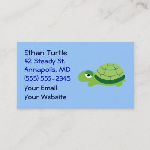 Niedliche Turtle Business Cards Visitenkarte