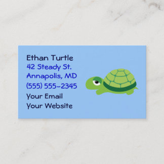 Niedliche Turtle Business Cards Visitenkarte