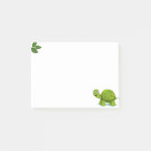 Niedliche Turtle & Laurel Blätter Post-it Klebezettel (Vorderseite)