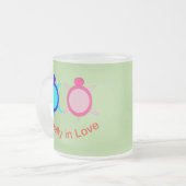Niedliche Turtle-Tasse Mattglastasse (Vorderseite Links)