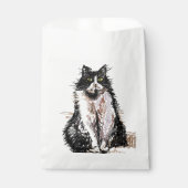 Niedliche Tuxedo Cat Art Haustier Gastgeschenke Geschenktütchen (Vorderseite)