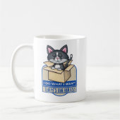 Niedliche Tuxedo Katze Ich tue, was ich Gewollt Kaffeetasse (Links)
