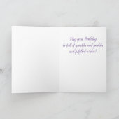 Niedliche Tuxedo-Katze, Maus, Regenbogenschirm Geb Karte (Innenseite)