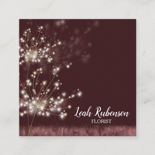 Niedliche Twilight-Leuchten Quadratische Visitenkarte (Vorderseite)
