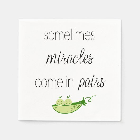 Niedliche Twin Boys Serviette (Vorderseite)