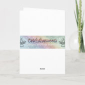 Niedliche Twin Fairies Twin Sister Birthday Card Karte (Rückseite)