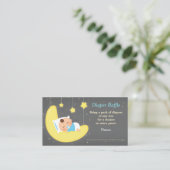 Niedliche Twinkle Little Star Diaper Raffles Ticke Begleitkarte (Stehend Vorderseite)