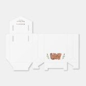 Niedliche Twins Bear Baby Dusche Geschenkschachtel (Ungefaltet)