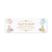 Niedliche Twins Boy Girl Elephant Babydusche Adres (Vorne)