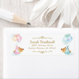 Niedliche Twins Boy Girl Teddy Bears Kinderdusche