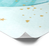 Niedliche Twins Boys Elephants Babydusche Begrüßun Poster (Ecke)