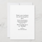 Niedliche Twins Ultrasound dank Baby Viewpoint Dankeskarte (Rückseite)