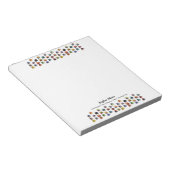 Niedliche Twiny Hot Air Balloons Mustertaster Notizblock (angewinkelt)