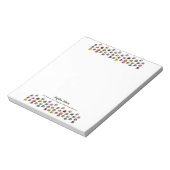 Niedliche Twiny Hot Air Balloons Mustertaster Notizblock (Rotiert)