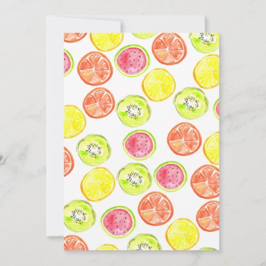 Niedliche TWO-tti Frutti Sommer Frucht 2. Geburtst Einladung