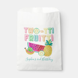 Niedliche Twotti Frutti 2. Geburtstag Geschenktütchen