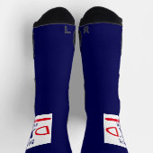 Niedliche Typografie Baseball Bester Vater je Vate Socken (Oben)