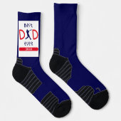 Niedliche Typografie Baseball Bester Vater je Vate Socken (Rechts)