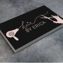 Niedliche Typografie der Haarstühle Schwarz/Rosa