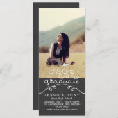 Niedliche Typografie-Foto Karkohle Ankündigung (Vorne/Hinten)