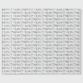 Niedliche Typografie in Schwarz oder Schwarz, lust Geschenkpapier (Flach)