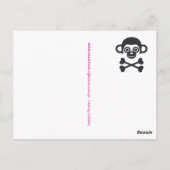 Niedliche Typografie Liebe Postkarte (Rückseite)