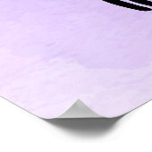 Niedliche Typografie mit einem Inspirierend Zitat  Poster (Ecke)