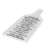 Niedliche Typografie Schneidebrett (Ecke)