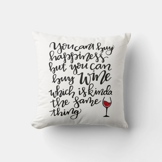 Niedliche Typografie Spaß Kissen (Vorderseite)