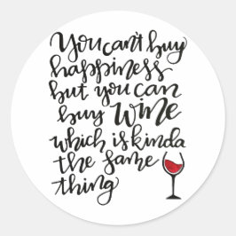 Niedliche Typografie Spaß Runder Aufkleber