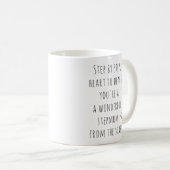 Niedliche Typografie Wunderbare Step-Mama Kaffeetasse (VorderseiteRechts)