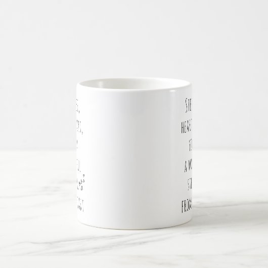 Niedliche Typografie Wunderbare Step-Mama Kaffeetasse (Mittel)