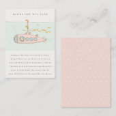 Niedliche U-Boot-Bücher für Babydusche Begleitkarte (Vorne/Hinten)