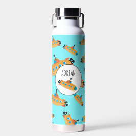 Niedliche U-Boot-Musterschule Trinkflasche