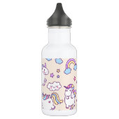 Niedliche u. bunte Regenbogen und Trinkflasche (Links)