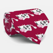 Niedliche u. entzückende Kuh Krawatte (Gerollt)