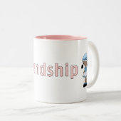 Niedliche u. Girly Freundschafts-Tasse Zweifarbige Tasse (VorderseiteRechts)