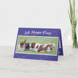 Niedliche u. lustige Jagdhunde der Karte