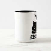Niedliche u. lustige #MOOD schwarze Tasse (Zentrum)