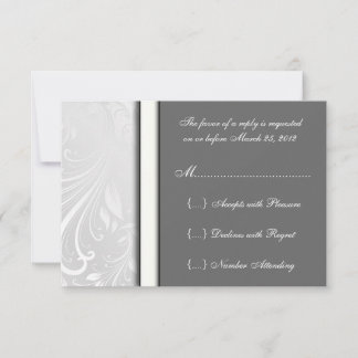 Niedliche UAWG Damaskus Matching Response Cards RSVP Karte
