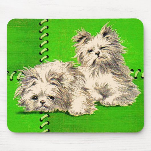 niedliche Überschwemmungshunde Mousepad (Vorne)