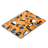 Niedliche ufo Alien Raumschiffe, Planeten, Galaxie Notizblock (Linke Seite)