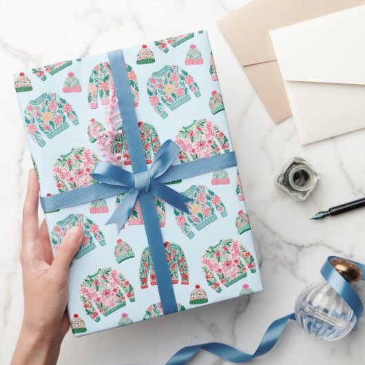 Niedliche Ugly Christmas Sweaters Geschenkpapier (Schenken)
