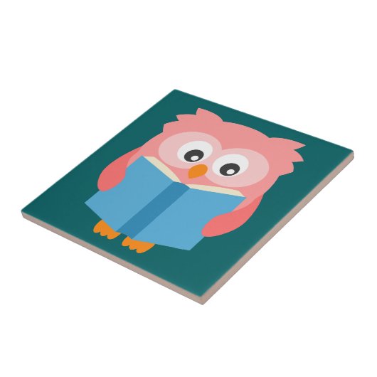 Niedliche Uhu Fliese (Seite)