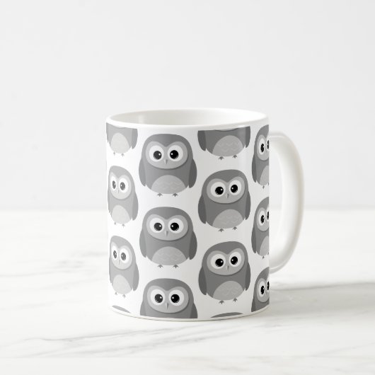 Niedliche Uhu Kaffeetasse (VorderseiteRechts)