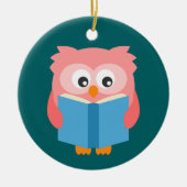 Niedliche Uhu Keramik Ornament (Vorne)