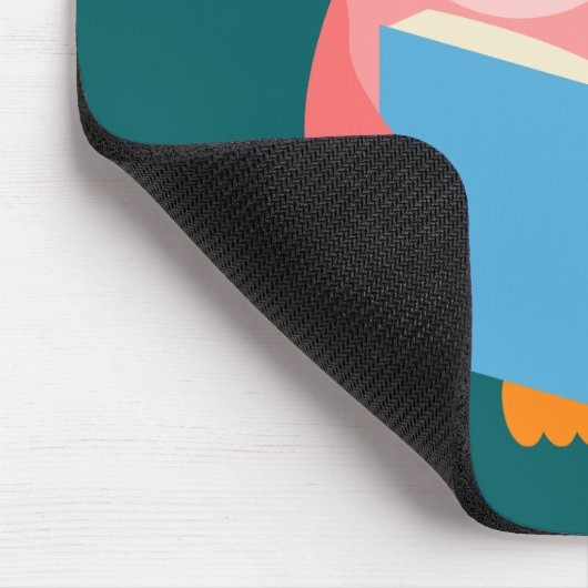 Niedliche Uhu Mousepad (Ecke)