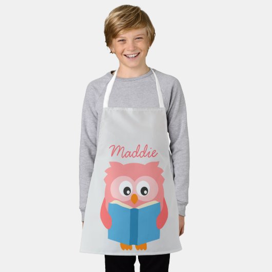 Niedliche Uhu Schürze (Getragen)